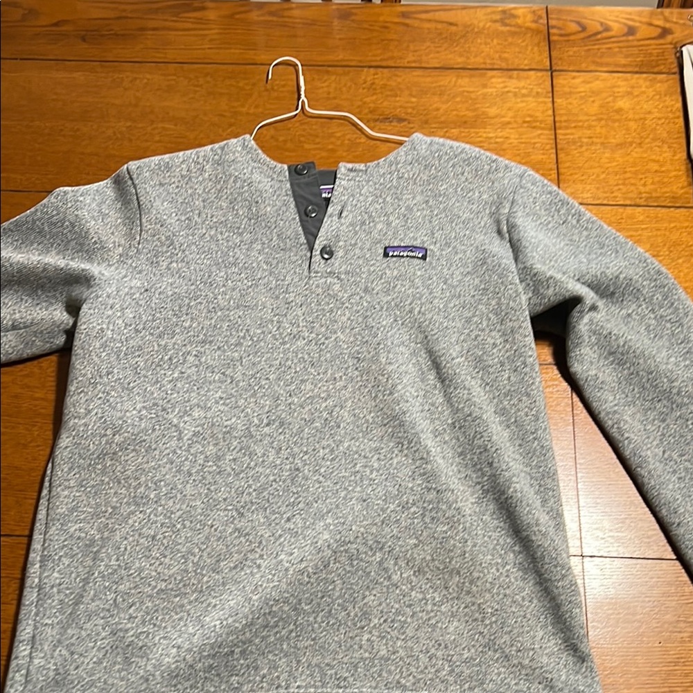 Patagonia Gray Henley Sweater